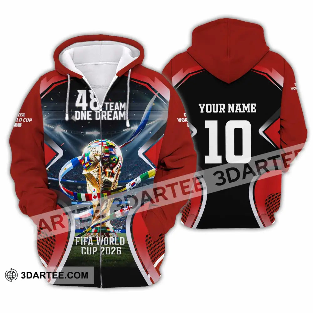 Unisex Shirt - Custom World Cup 2026 Shirt - Zipper Hoodie / S - T-shirt