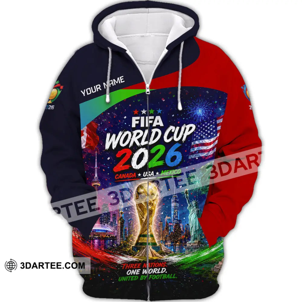 Unisex Shirt - Custom World Cup 2026 Shirt - Zipper Hoodie / S - T-shirt