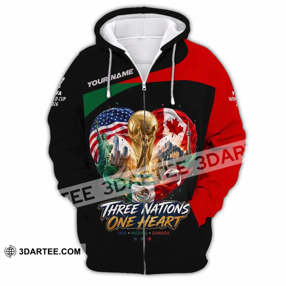 Unisex Shirt - Custom World Cup 2026 Shirt - Zipper Hoodie / S - T-shirt