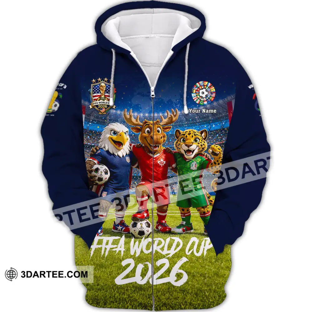 Unisex Shirt - Custom World Cup 2026 Shirt - Zipper Hoodie / S - T-shirt