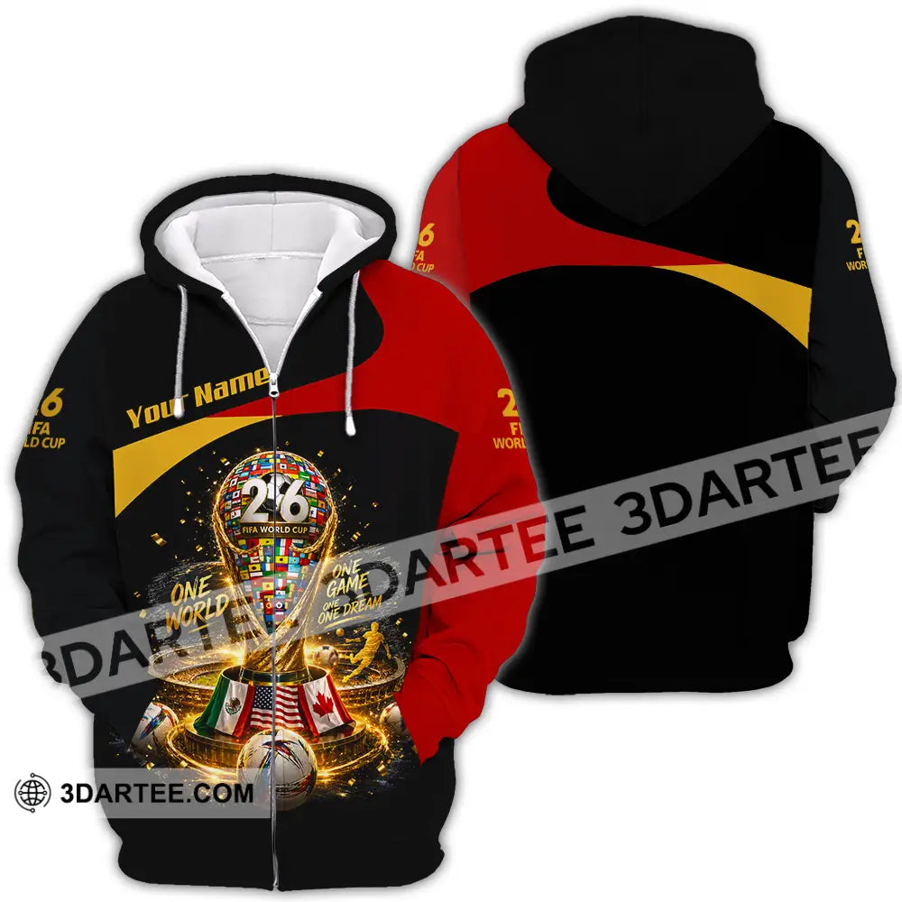 Unisex Shirt - Custom World Cup 2026 Shirt - Zipper Hoodie / S - T-shirt