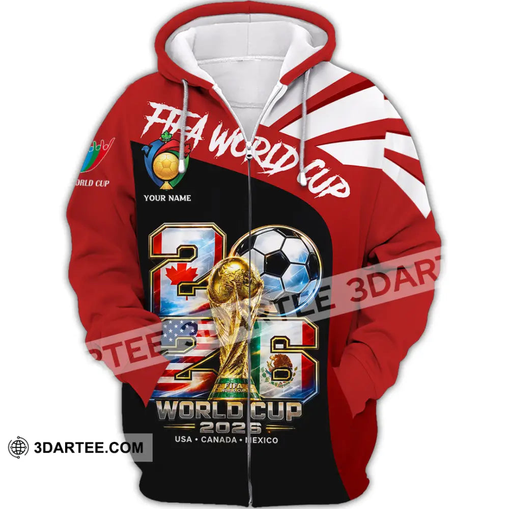 Unisex Shirt - Custom World Cup 2026 Shirt - Zipper Hoodie / S - T-shirt