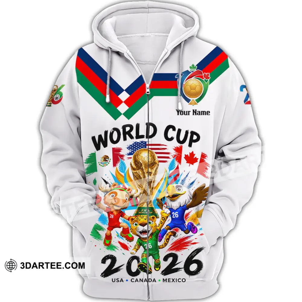 Unisex Shirt - Custom World Cup 2026 Shirt - Zipper Hoodie / S - T-shirt