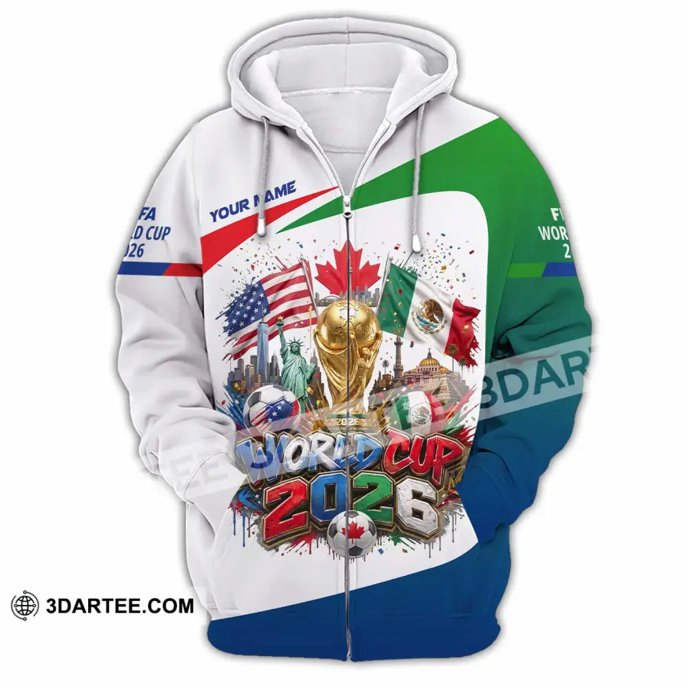 Unisex Shirt - Custom World Cup 2026 Shirt - Zipper Hoodie / S - T-shirt