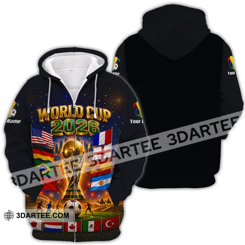 Unisex Shirt - Custom World Cup 2026 Shirt - Zipper Hoodie / S - T-shirt