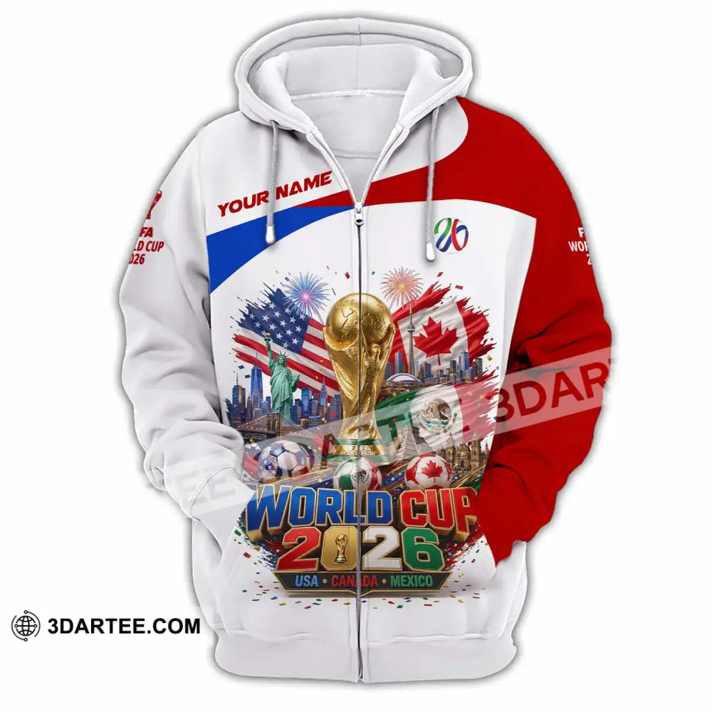 Unisex Shirt - Custom World Cup 2026 Shirt - Zipper Hoodie / S - T-shirt