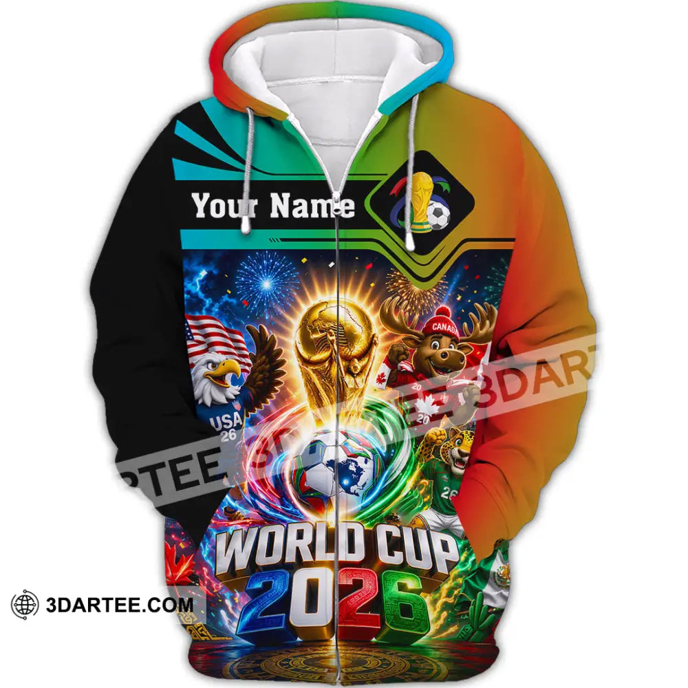 Unisex Shirt - Custom World Cup 2026 Shirt - Zipper Hoodie / S - T-shirt