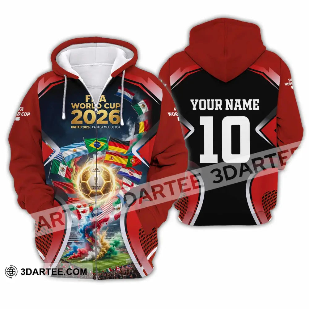 Unisex Shirt - Custom World Cup 2026 Shirt - Zipper Hoodie / S - T-shirt