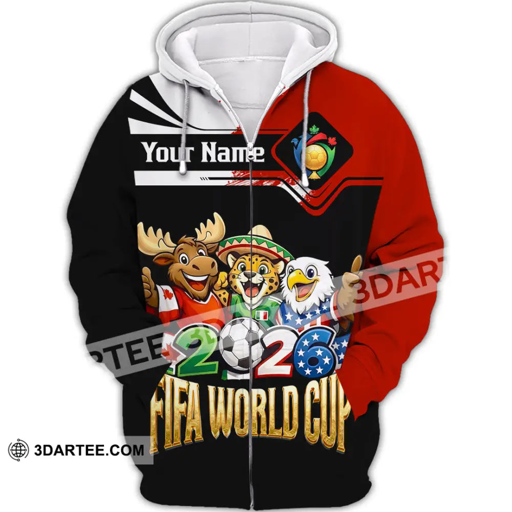 Unisex Shirt - Custom World Cup 2026 Shirt - Zipper Hoodie / S - T-shirt