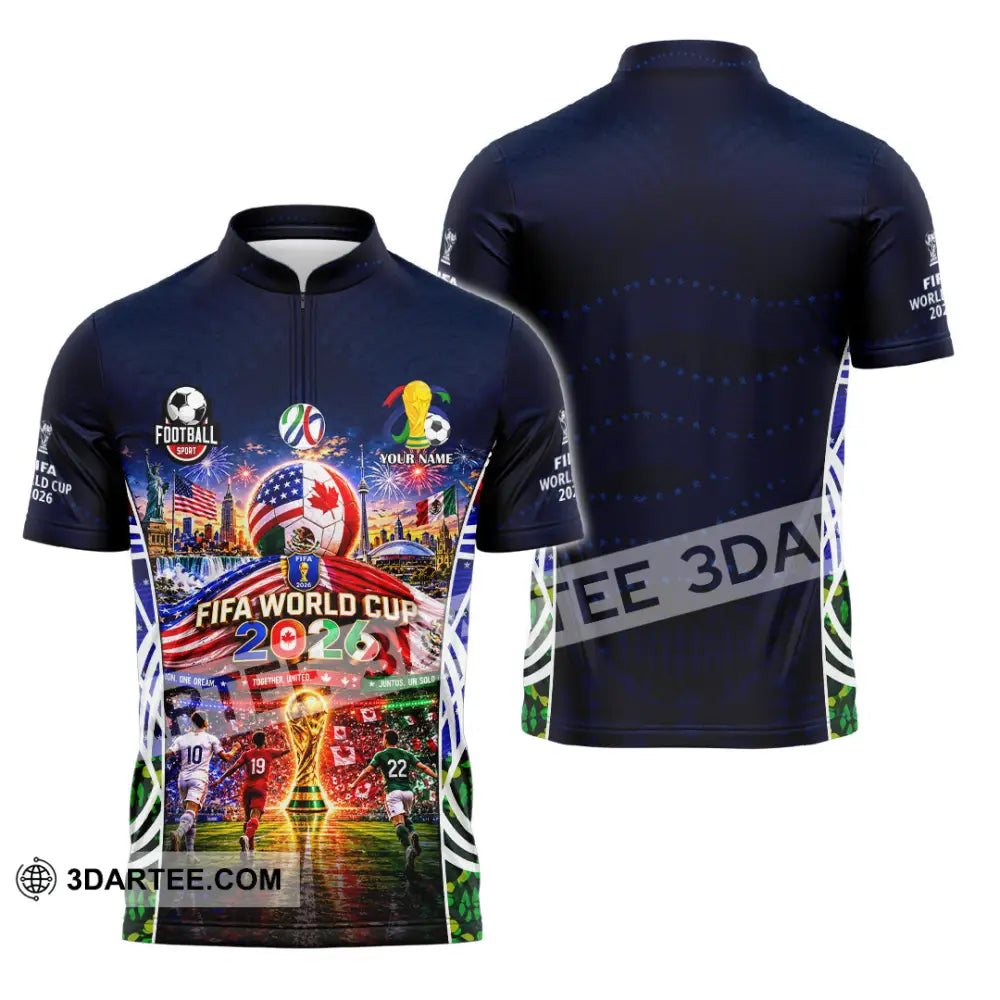 Unisex Shirt - Custom World Cup 2026 Shirt - Zipper Polo Shirt / S - T-shirt