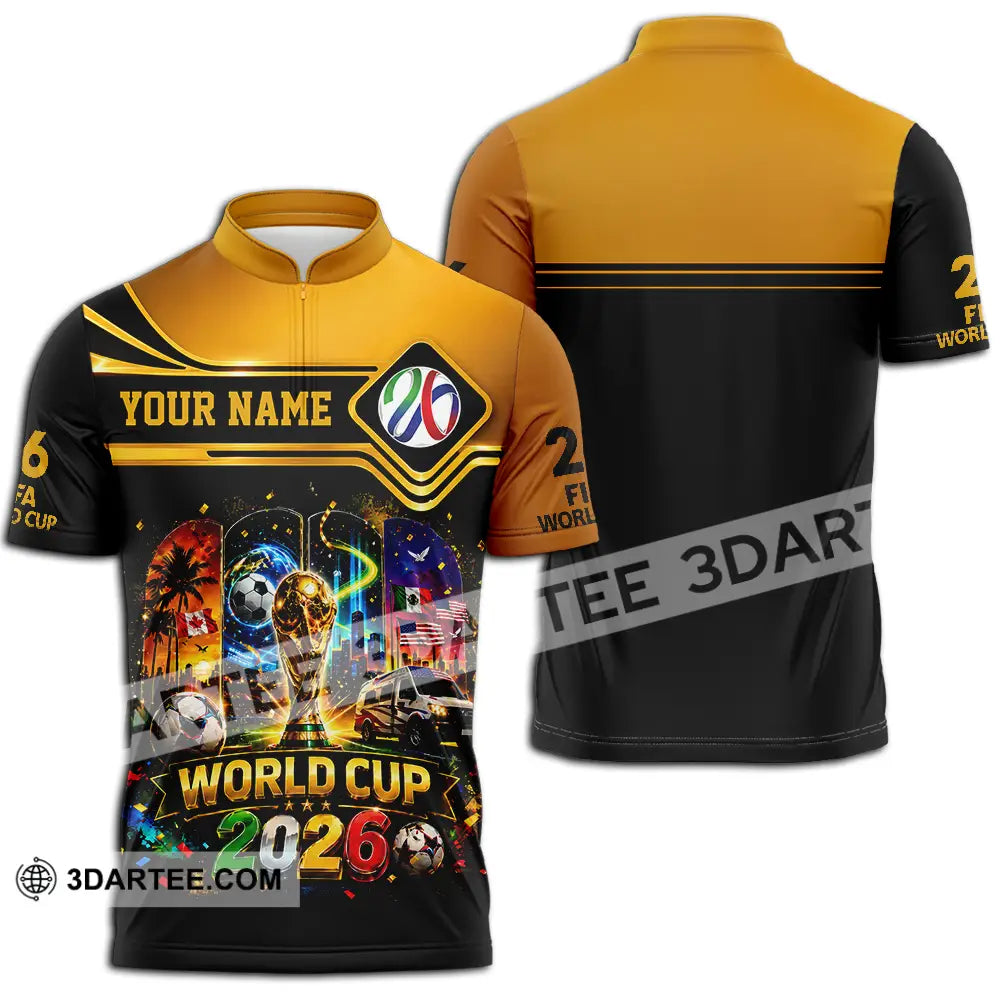 Unisex Shirt - Custom World Cup 2026 Shirt - Zipper Polo Shirt / S - T-shirt