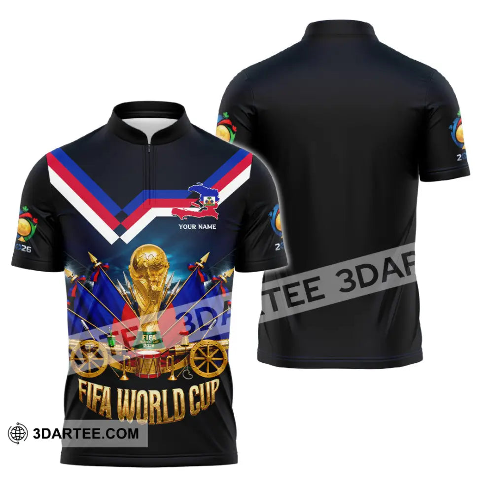 Unisex Shirt - Custom World Cup 2026 Shirt - Zipper Polo Shirt / S - T-shirt