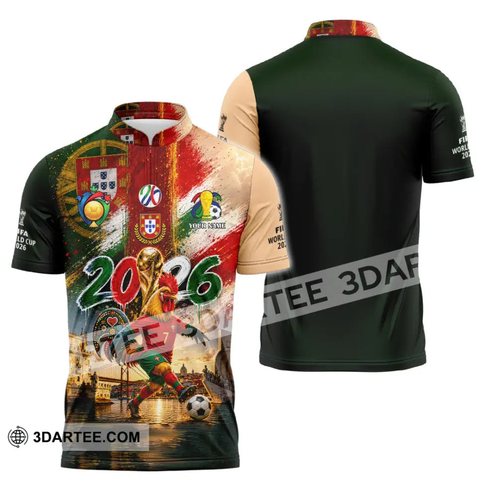 Unisex Shirt - Custom World Cup 2026 Shirt - Zipper Polo Shirt / S - T-shirt