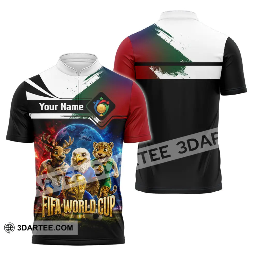 Unisex Shirt - Custom World Cup 2026 Shirt - Zipper Polo Shirt / S - T-shirt