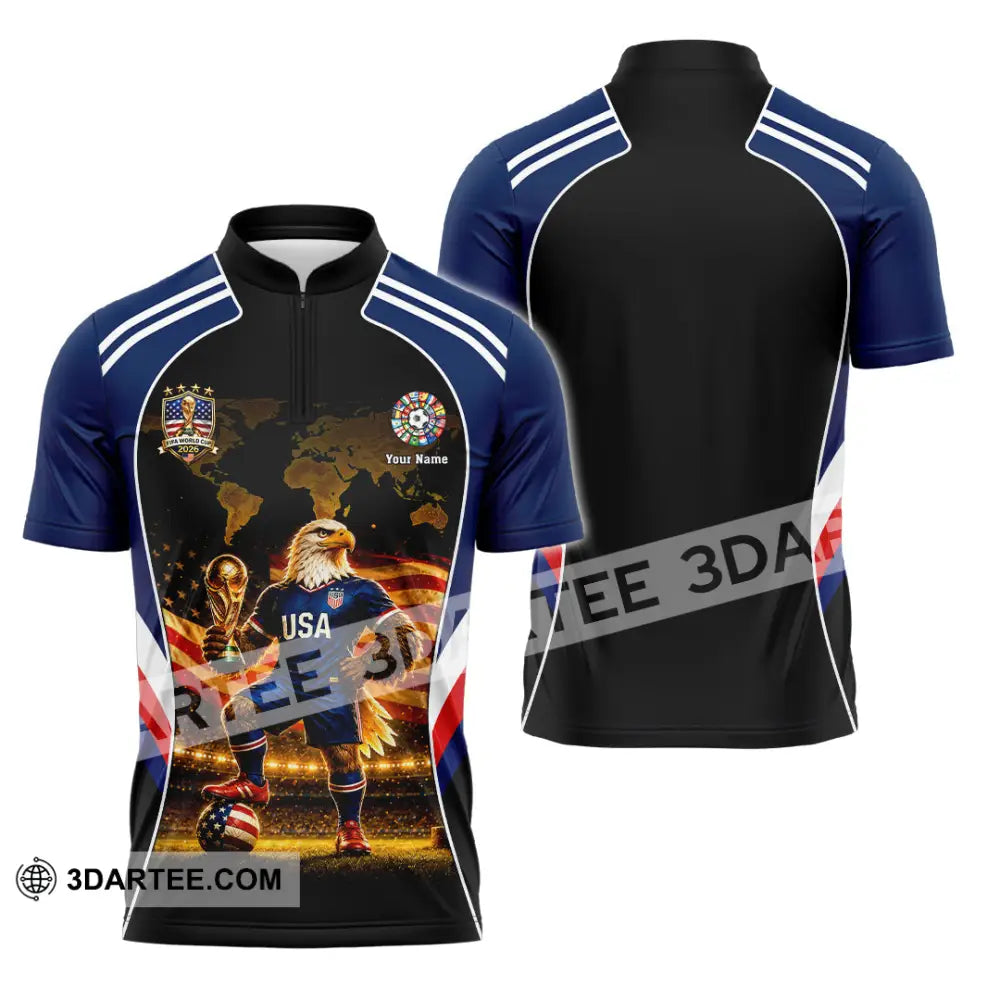 Unisex Shirt - Custom World Cup 2026 Shirt - Zipper Polo Shirt / S - T-shirt