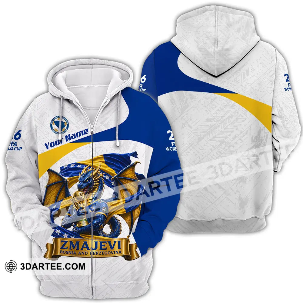 Unisex Shirt - Custom Zmajevi World Cup 2026 3D Shirt - Zipper Hoodie / S - T-shirt