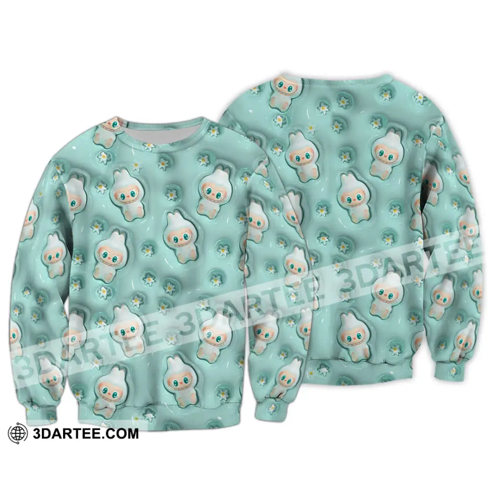 Unisex Shirt - Cute Labubu The Monsters Shirt Multiple Graphic Cute Collectible Gift Long Sleeve / S T-shirt