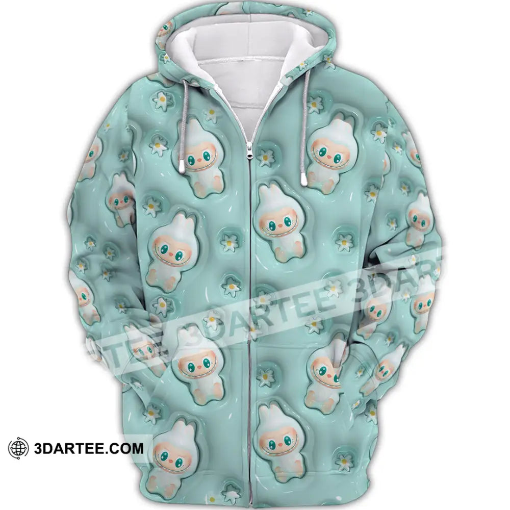 Unisex Shirt - Cute Labubu The Monsters Shirt Multiple Graphic Cute Collectible Gift Zipper Hoodie / S T-shirt