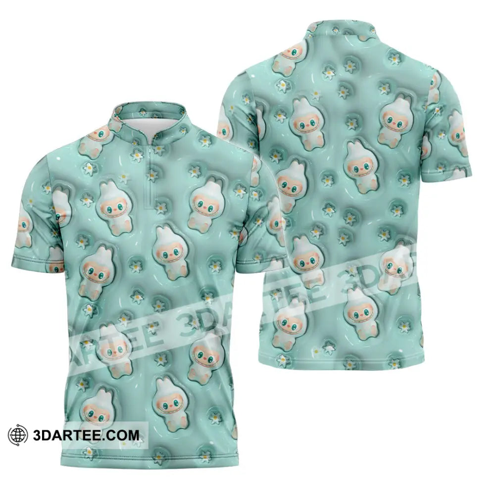 Unisex Shirt - Cute Labubu The Monsters Shirt Multiple Graphic Cute Collectible Gift Zipper Polo Shirt / S T-shirt