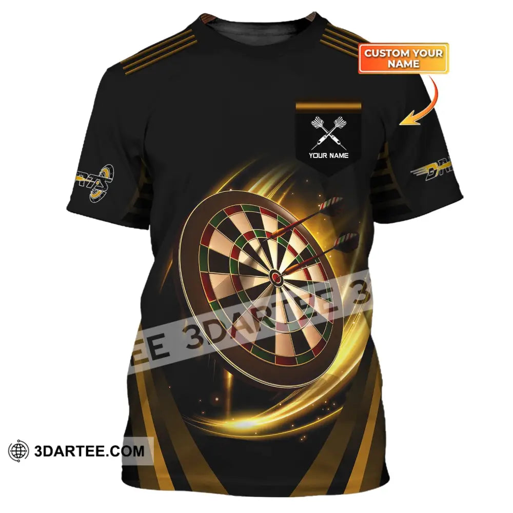 Unisex Shirt Darts T-Shirt Golden Dart Lover Gift Gamer / S