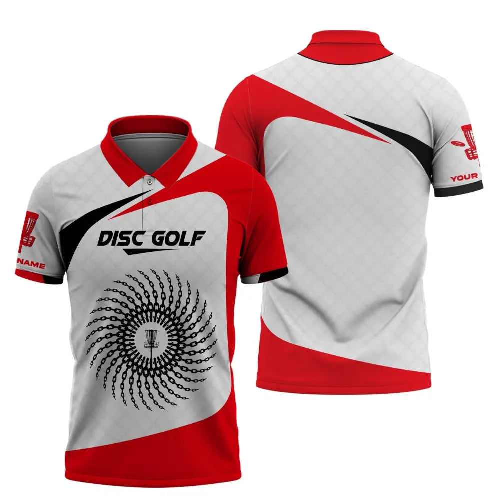 Unisex Shirt Disc Golf Custom Name Polo Gift For Player Tee / S T-Shirt
