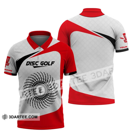 Unisex Shirt Disc Golf Custom Name Polo Gift For Player Tee / S T-Shirt