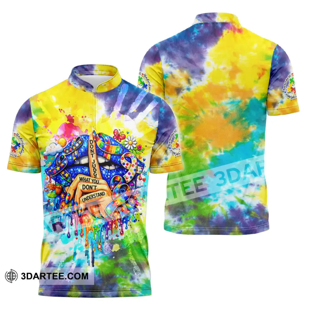 Unisex Shirt - Don’t Judge What You Don’t Understand 3D Shirt Zipper Polo Shirt / S T-shirt