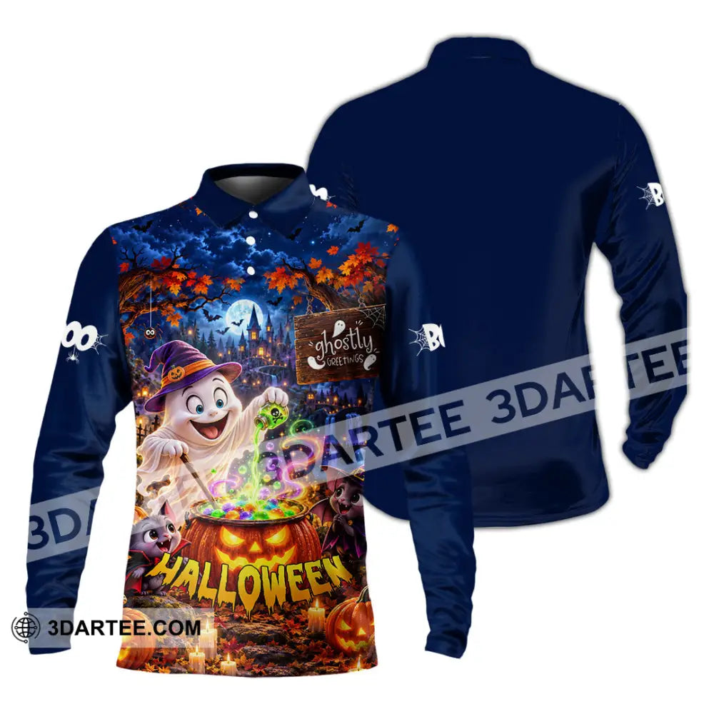 Unisex Shirt - Halloween Shirt - Long Sleeve Polo / S - T-shirt