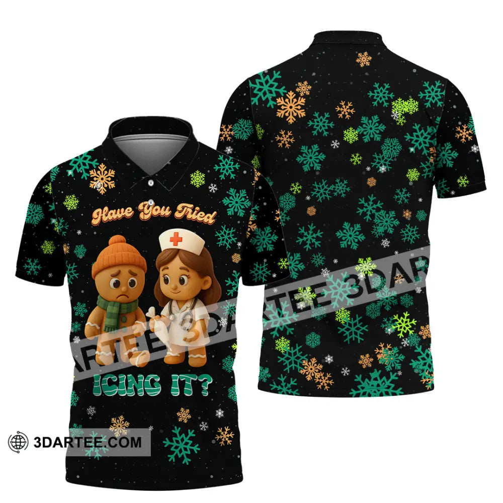Unisex Shirt - Have You Tried Icing It Christmas Shirt Polo Shirt / S T-shirt