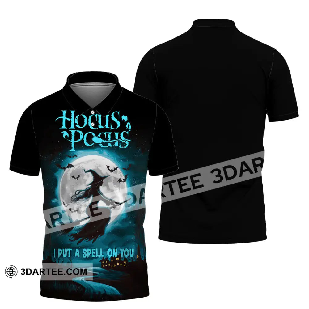Unisex Shirt - Hocus Pocus I Put A Spell On You Halloween Shirt Polo Shirt / S T-shirt