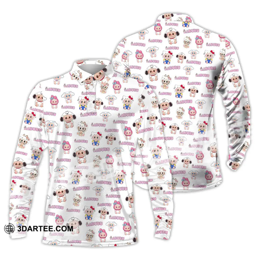 Unisex Shirt - Labubu The Monsters Shirt Cute Collectible Gift Long Sleeve Polo / S T-shirt