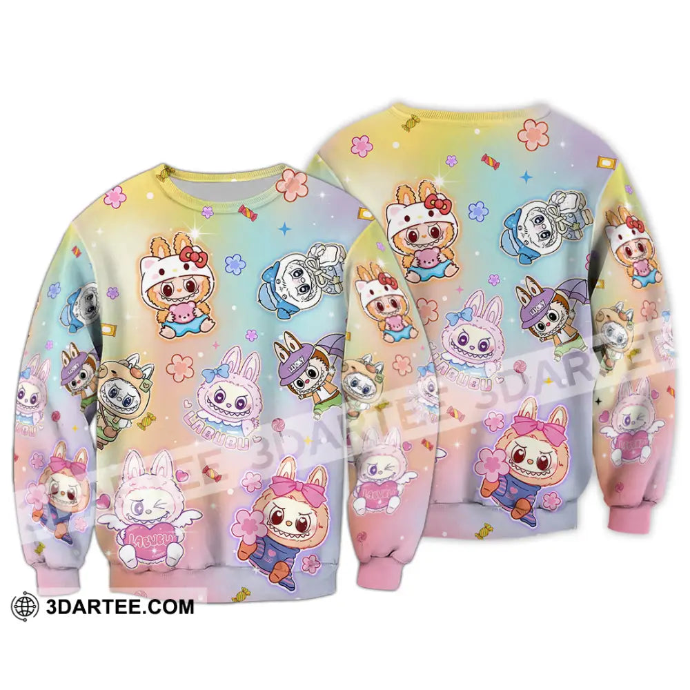 Unisex Shirt - Labubu The Monsters Cute Shirt Cute Collectible Gift Long Sleeve / S T-shirt