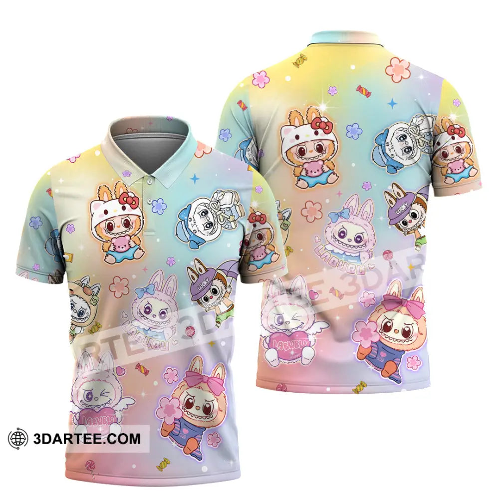 Unisex Shirt - Labubu The Monsters Cute Shirt Cute Collectible Gift Polo Shirt / S T-shirt