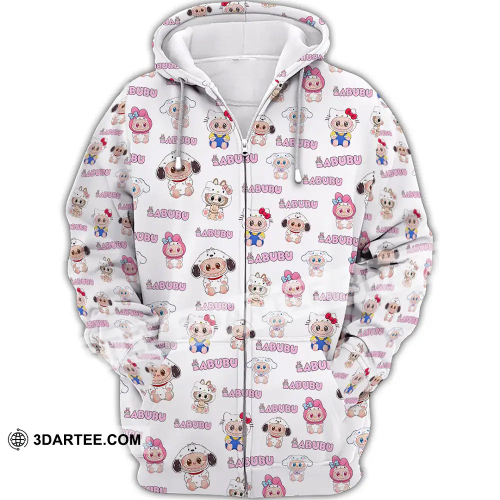 Unisex Shirt - Labubu The Monsters Shirt Cute Collectible Gift Zipper Hoodie / S T-shirt