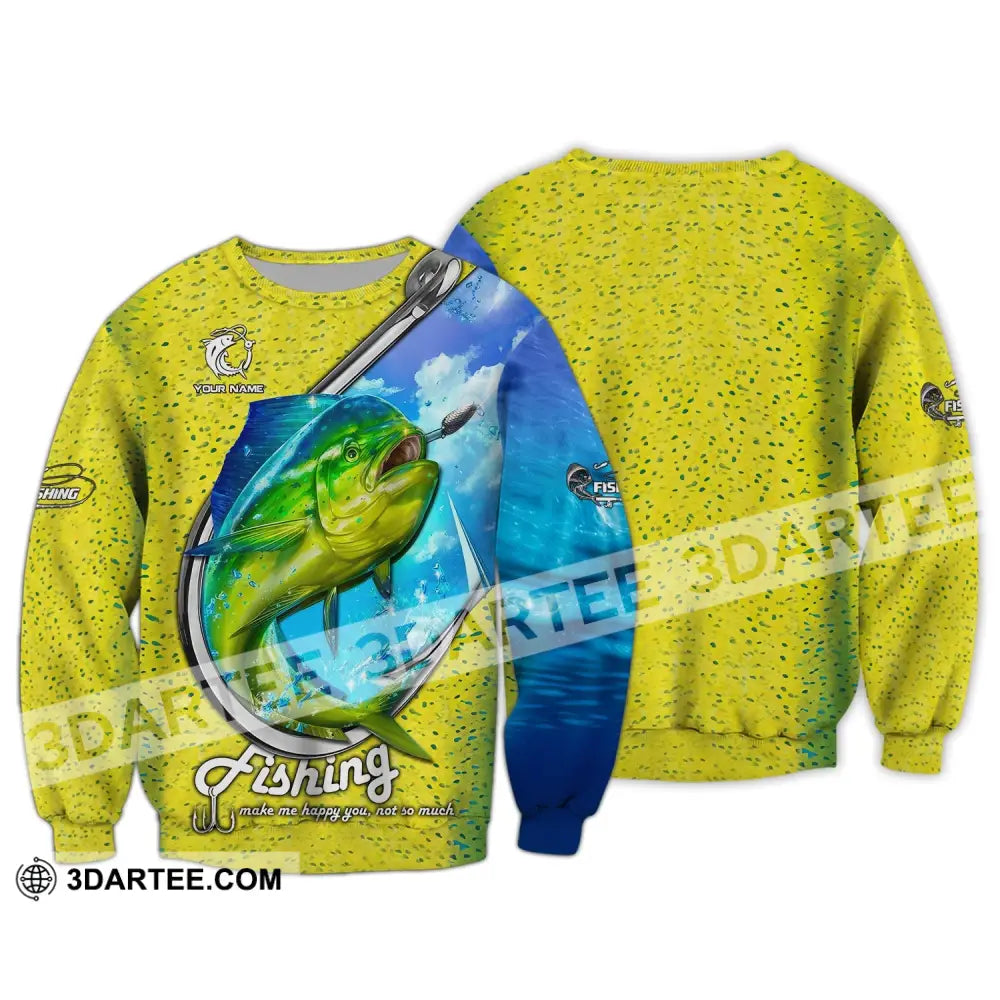 Unisex Shirt Mahi Fishing Hoodie Gift Long Sleeve / S T-Shirt