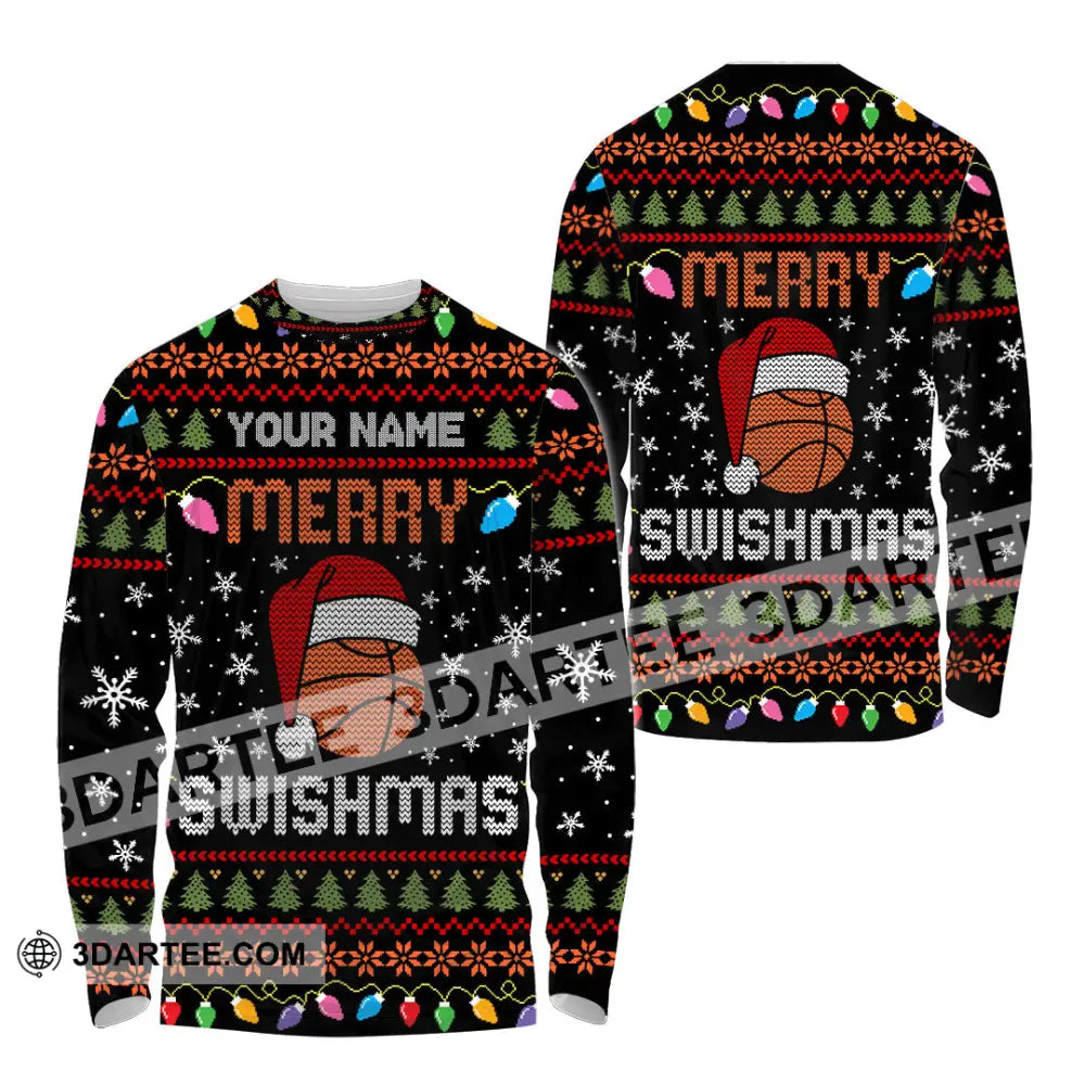 Unisex Shirt - Merry Swishmas Christmas Shirt Long Sleeve Shirt / S T-shirt