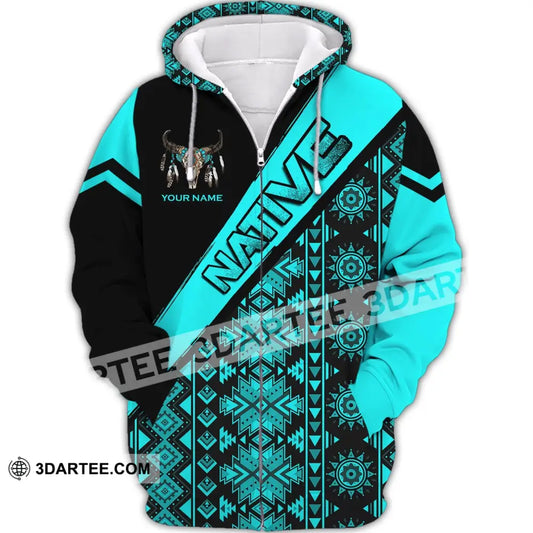 Unisex Shirt Native American Hoodie Indigenous Zipper / S T-Shirt