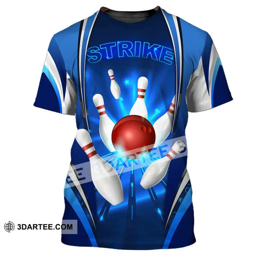 Unisex Shirt Strike Bowling T-Shirt Polo For Lovers / S