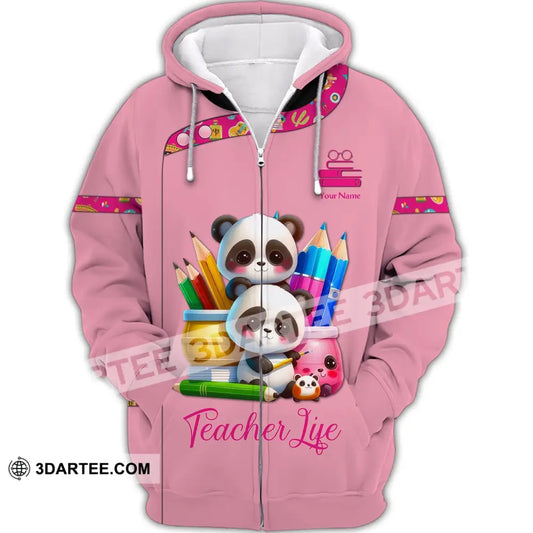 Unisex Shirt Teacher Hoodie Life Gift For Teachers Zipper / S T-Shirt