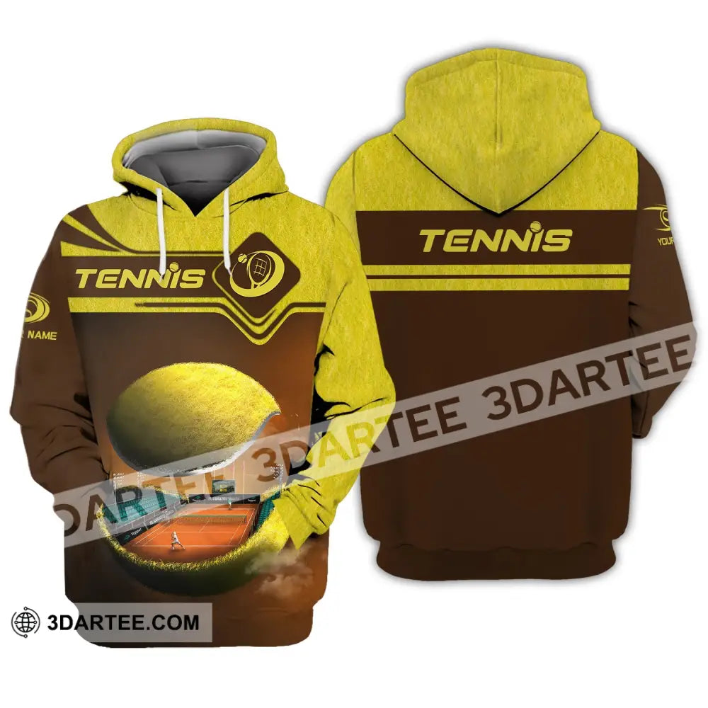 Unisex Shirt Tennis Ball T-Shirt Lover Gift Player Apparel Hoodie / S