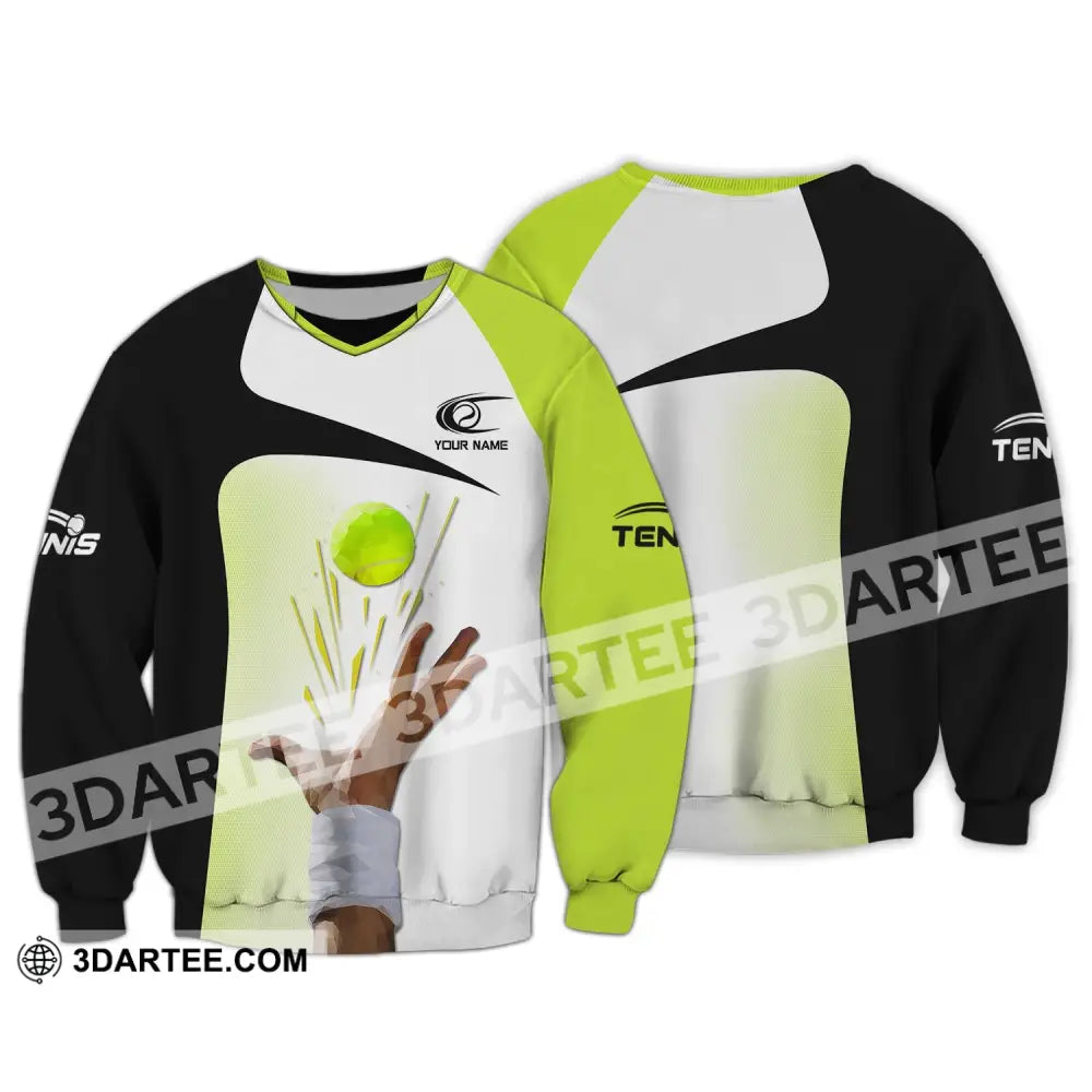 Unisex Shirt Tennis T-Shirt Lover Gift Player Apparel Long Sleeve / S