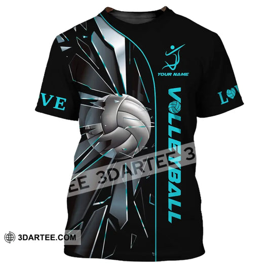 Unisex Shirt Volleyball Custom Love T-Shirt For Club Gift Players / S