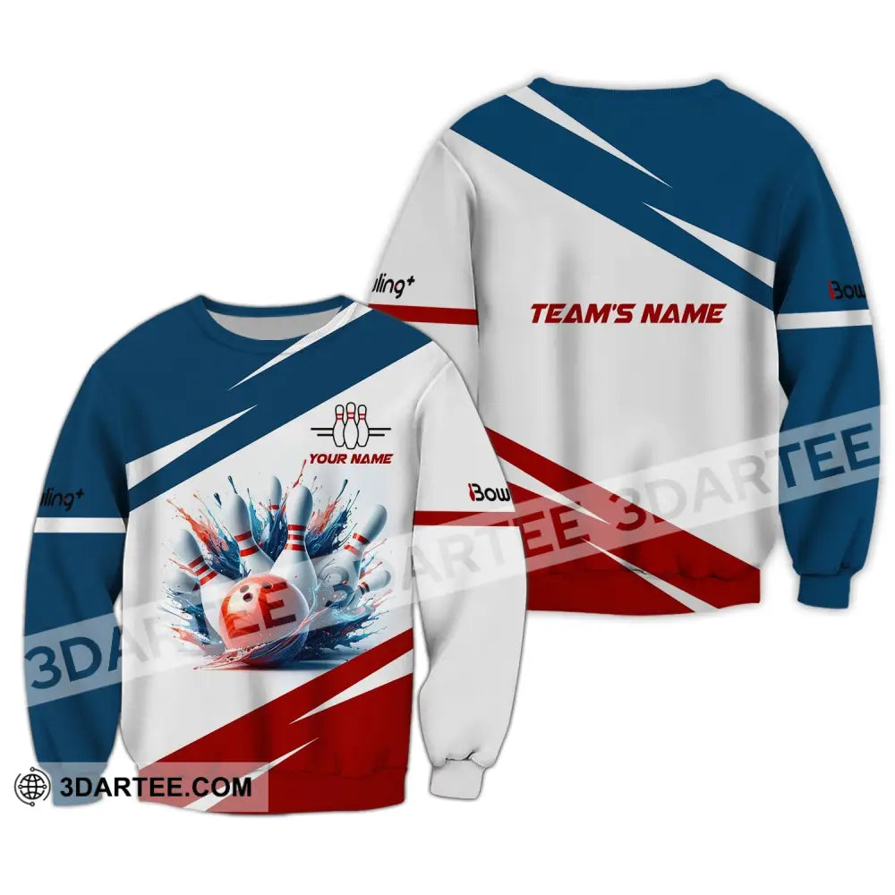 Unisex T-Shirt Custom Name And Team Bowling Club Shirt For Lovers Long Sleeve / S