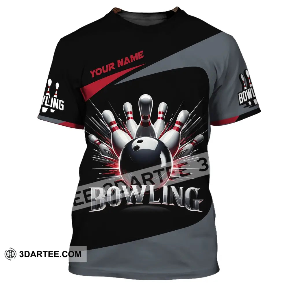 Unisex T-Shirt Custom Name Bowling Love Shirt For Lovers / S