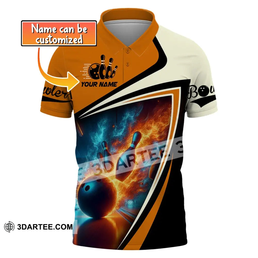 Unisex T-Shirt Custom Name Bowling Polo Shirt Bowler For Lovers