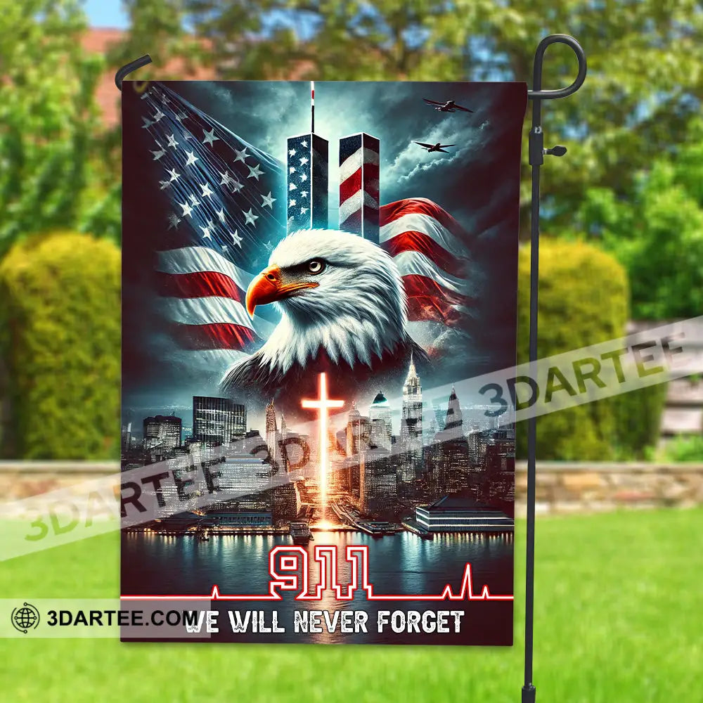 United States Flag Fireman 911 Memorial - American 12×18 Inch / 30X45 Cm Packing: Only Flag