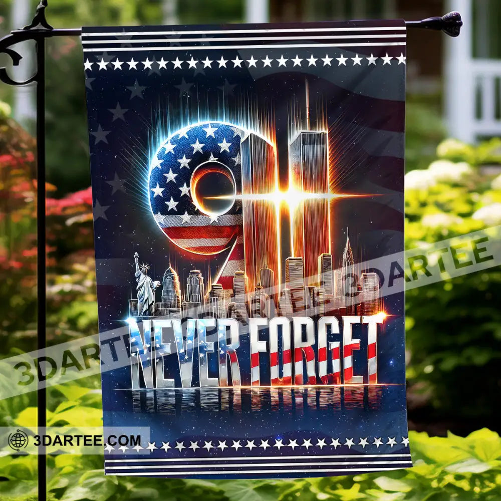 United States Flag Fireman 911 Memorial - Never Forget American 12×18 Inch / 30X45 Cm Packing: