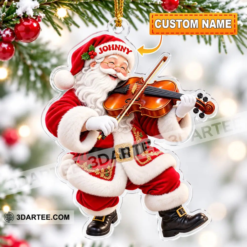 Violin Home Decor Christmas Ornament Personalized Ornament - 3.54’’ / 1 Ornament - Ornament