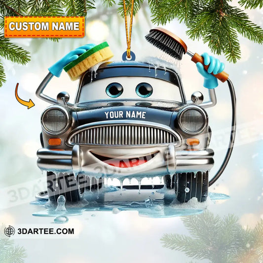 Washing Car Home Decor Christmas Ornament Personalized Ornament 3.54’’ / 1 Ornament Ornament