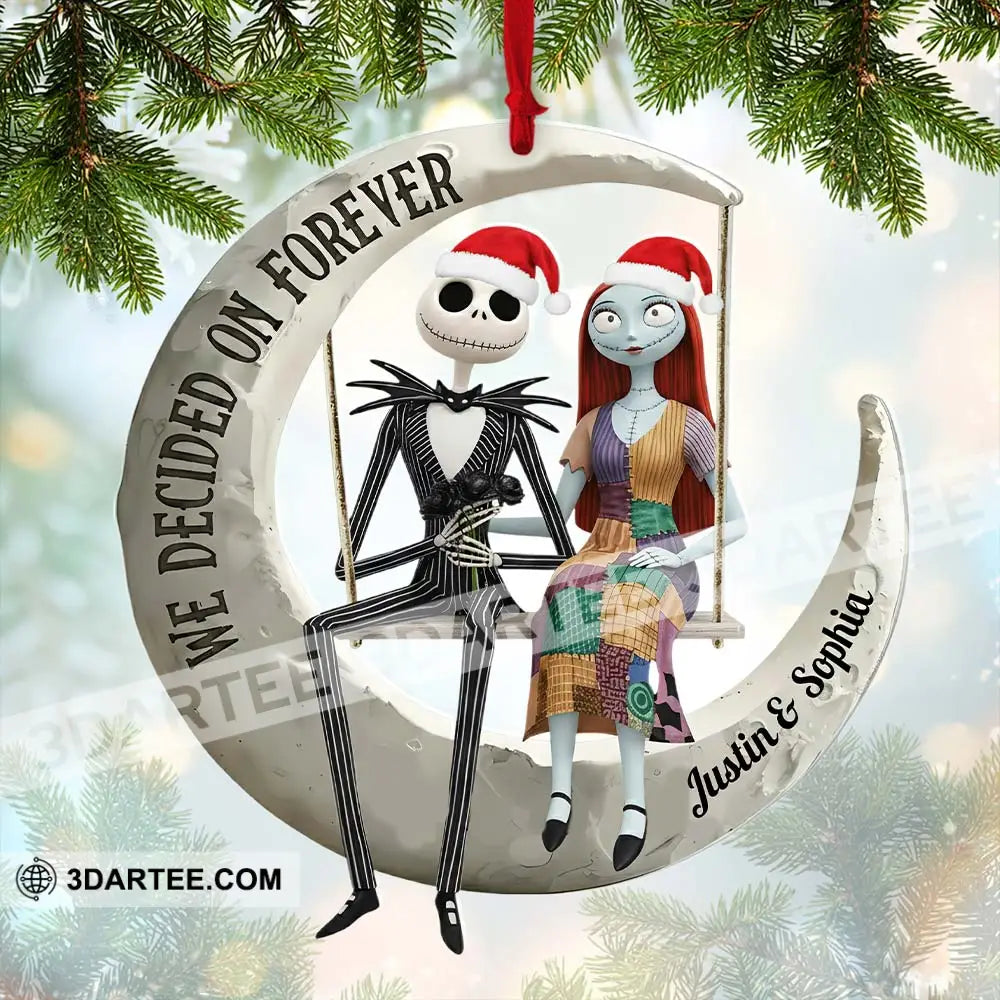 We Decided On Together Couple Home Decor Christmas Ornament Personalized Ornament Ornament